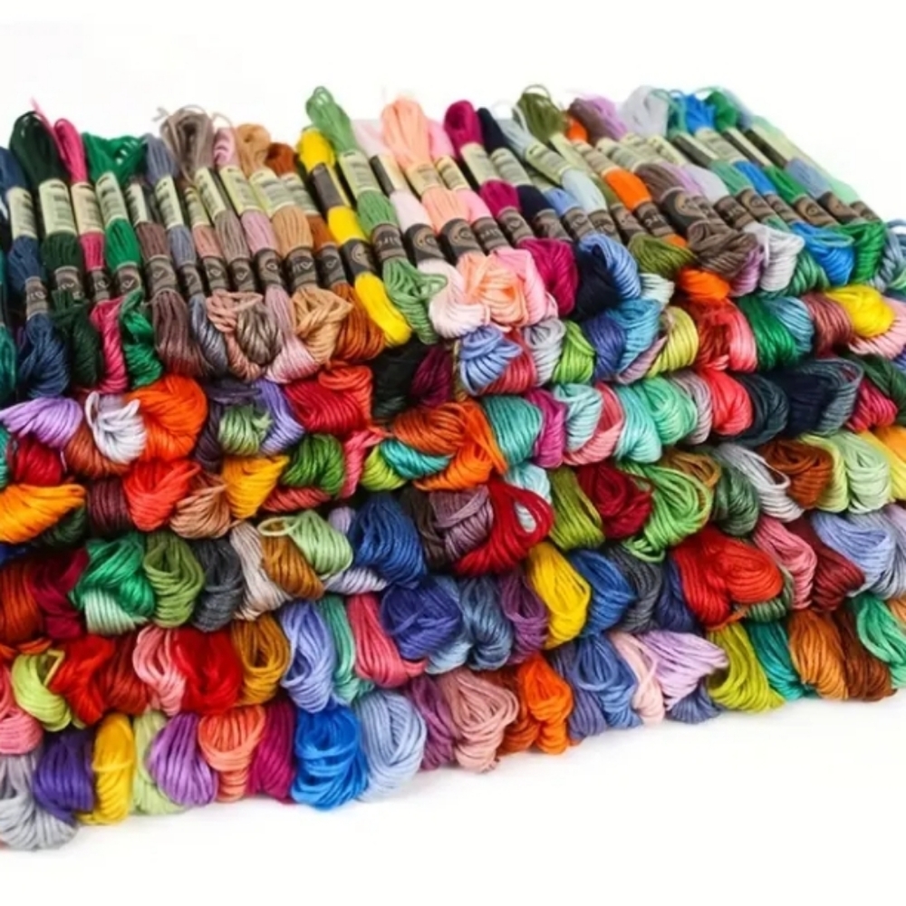 Multicolor Embroidery Floss Set 200 Skeins 200 Different Colors No Repeats NEW